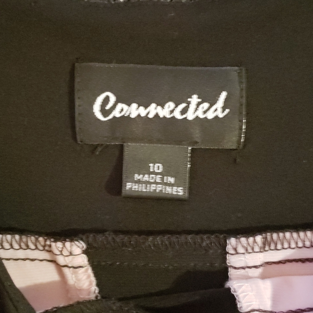 Super Flattering Pink and Black Dress - Picture 2 of 5